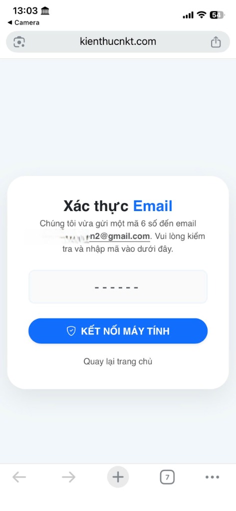 Xác nhận Web