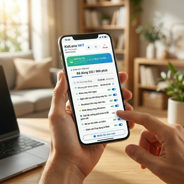 KidLens Remote Control Panel